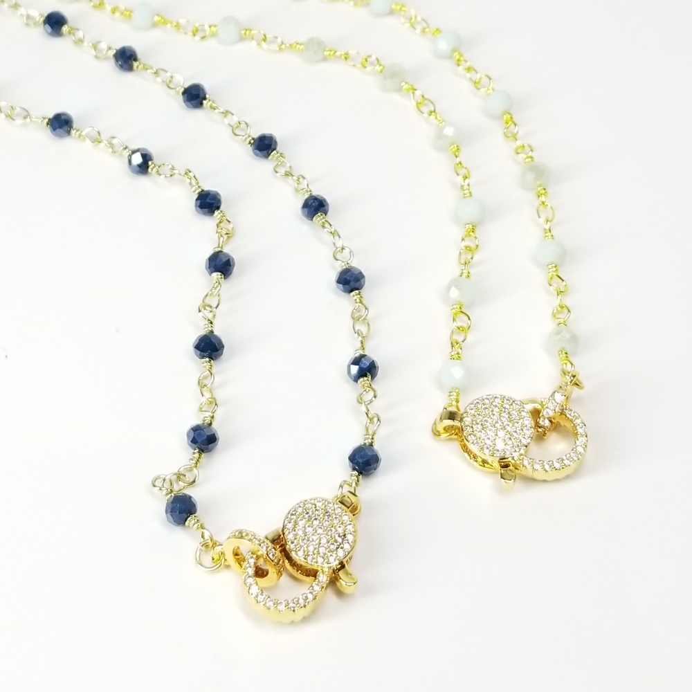💖 New in Gift Box 🎁 CZ Diamond Beads Necklace - Picture 3 of 8